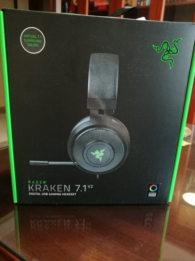 Kraken 7.1 V2 Packaging