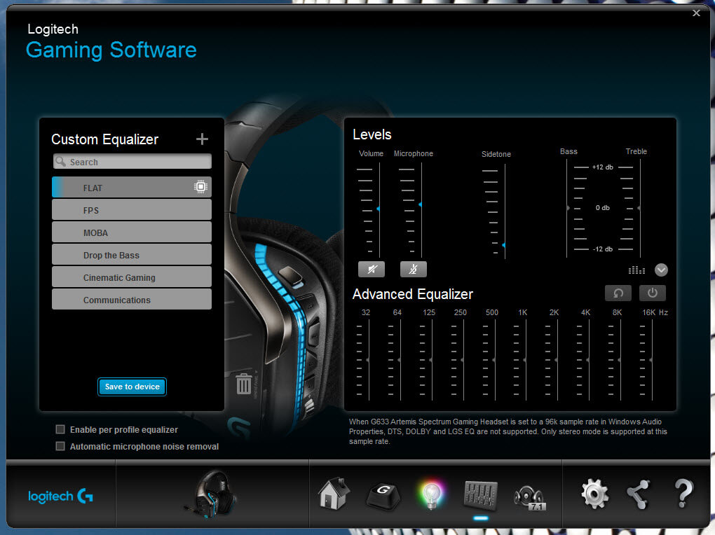 Logitech Gaming Software for G633