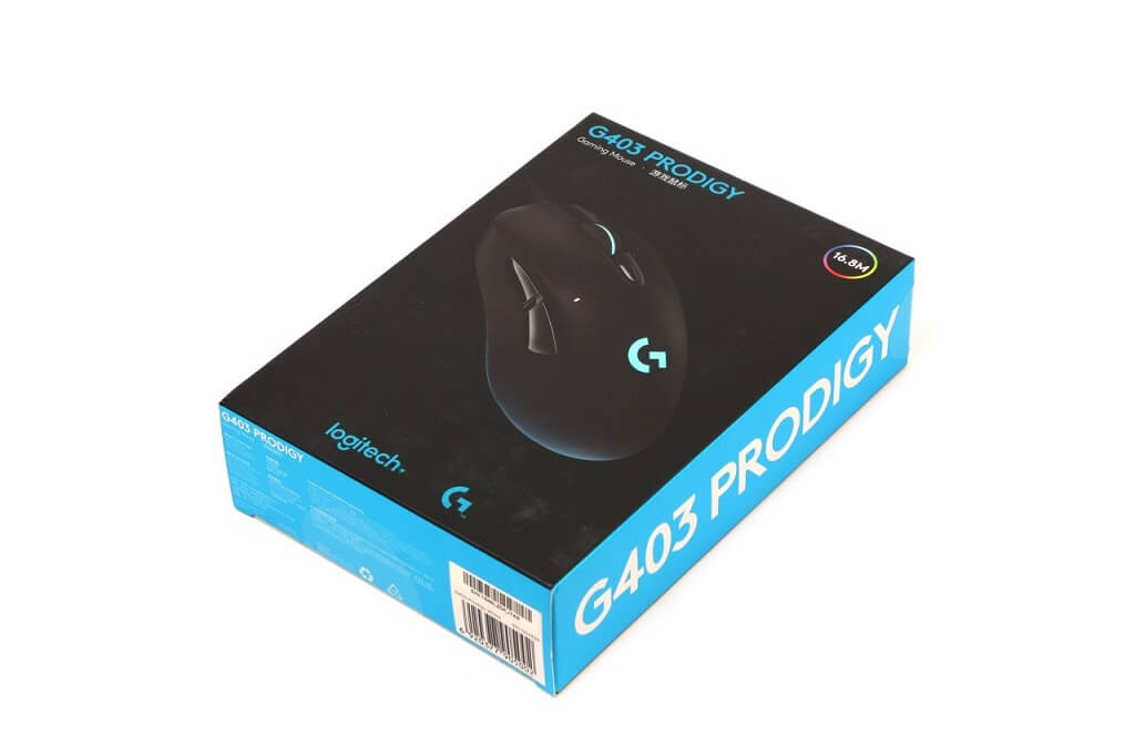 Logitech G403 Prodigy Front Packaging